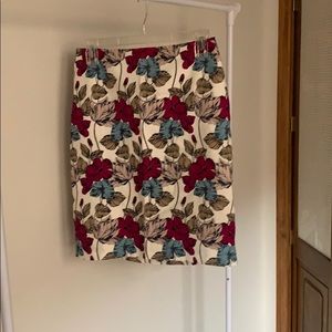 Ann Taylor Floral Patterned Skirt